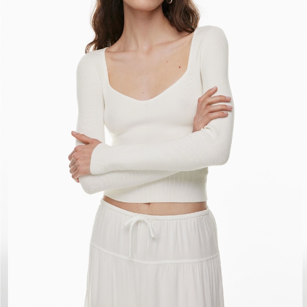 Aritzia Wilfred Tuscany Sweater in Light Birch Size XS